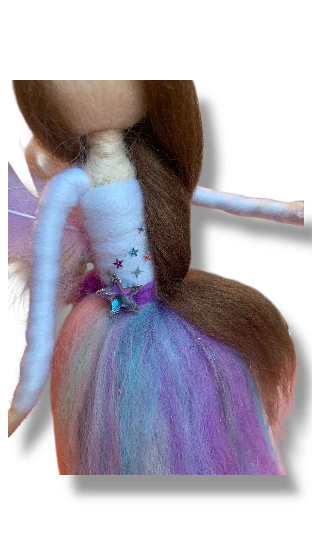 Needle Felted Wool Fairy with Staff