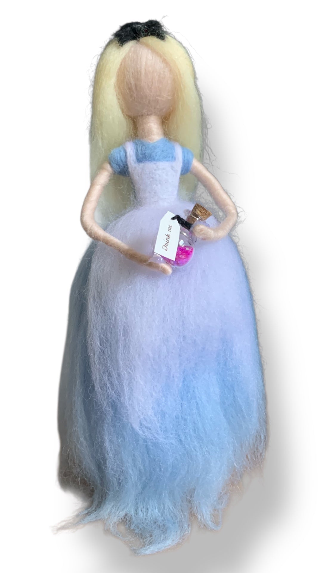 Needle Felted Wool Alice Inspired girl